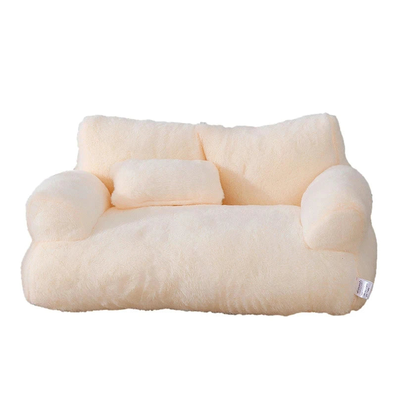 Luxury Cat Bed Sofa – Winter Warm Plush Pet Bed for Small & Medium Dogs and Cats-My Little Pet