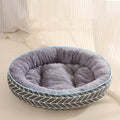 Reversible Dog Bed for Small to Medium Breeds - Soft, Washable Cotton Basket-My Little Pet