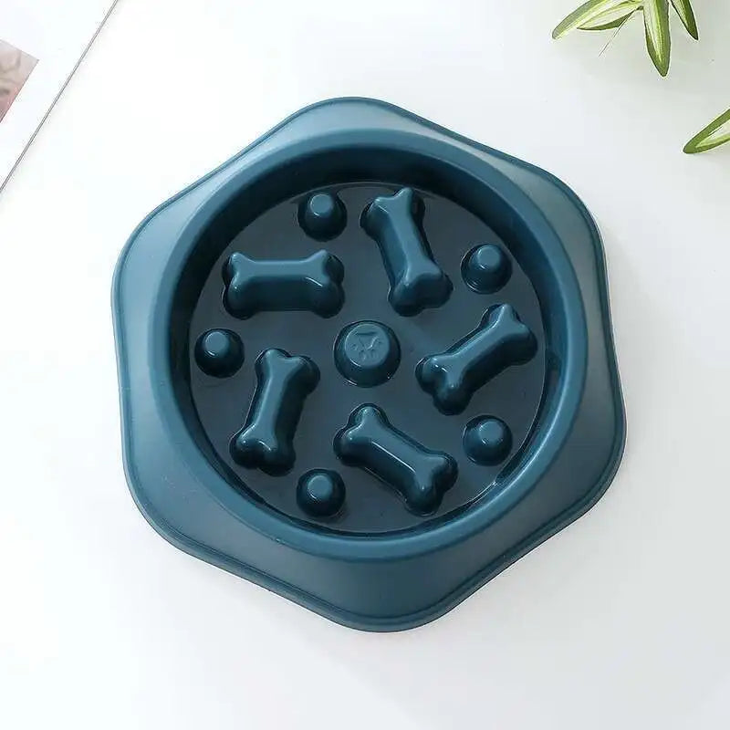 Anti-Choking Dog Feeder - Slow Feed Dish Bowl-My Little Pet