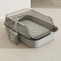 Semi-Enclosed Cat Litter Box with Scoop-My Little Pet