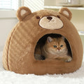 Soft Cat House for Winter Warmth-My Little Pet