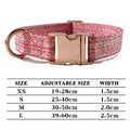 Personalized Dog Collar and Leash Set with Engraved Nameplate-My Little Pet