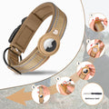 Waterproof Leather Dog Collar with Airtag Holder-My Little Pet