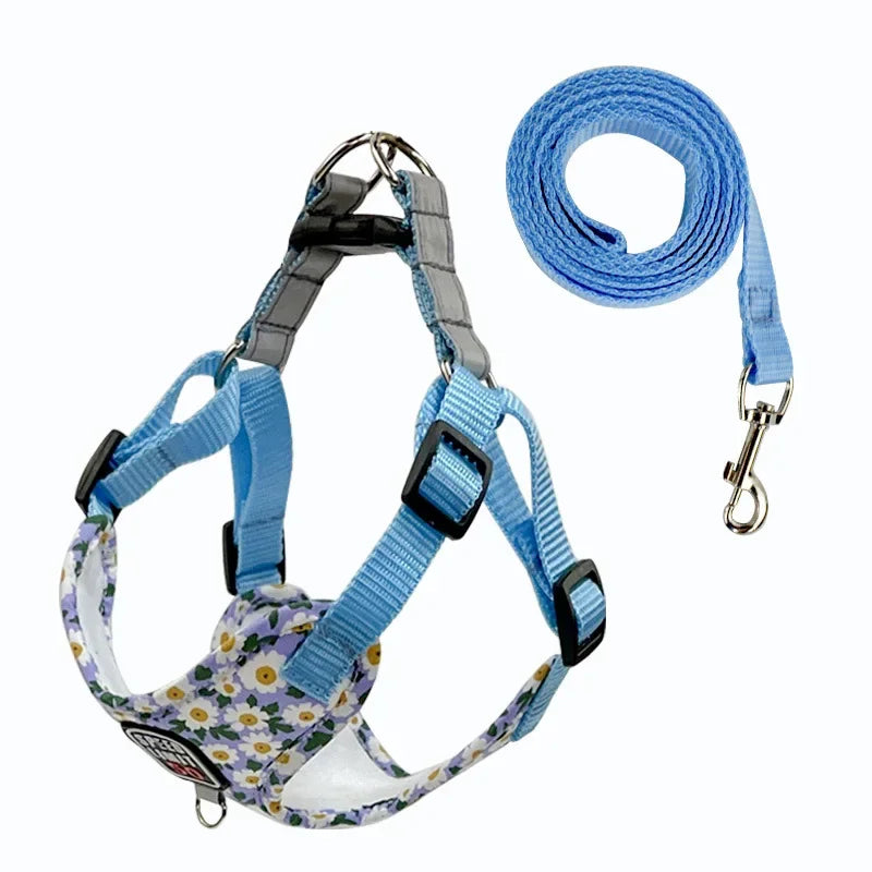 Reflective No-Pull Dog Harness and Leash Set for Small to Medium Breeds-My Little Pet