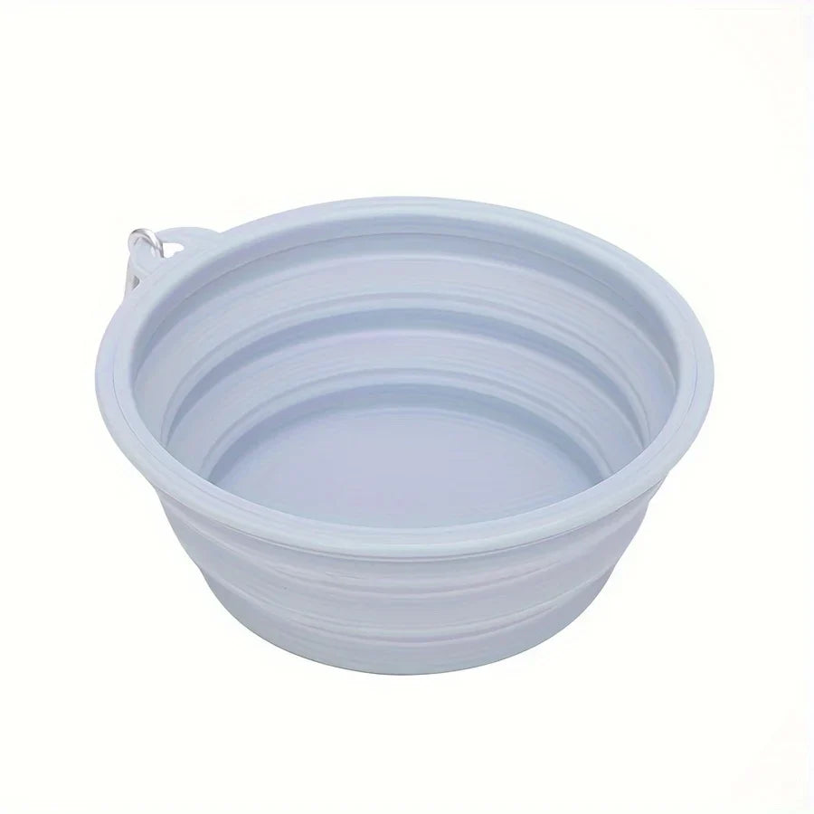 Portable Folding Dog Bowl – Silicone Food & Water Container for Travel - My Little Pet