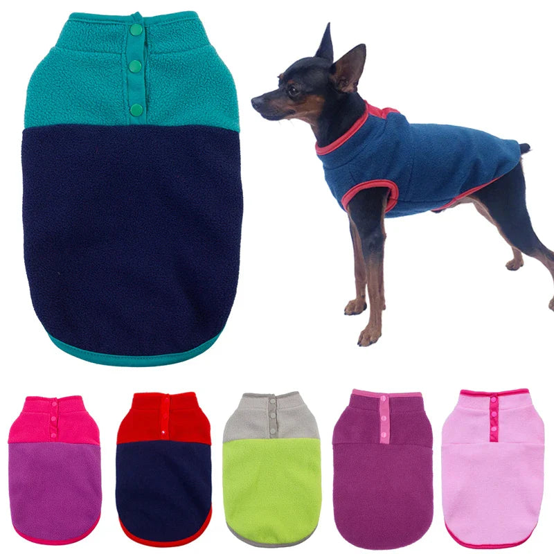 Warm Fleece Vest for Small Dogs - Suitable for Autumn, Winter, and Spring-My Little Pet