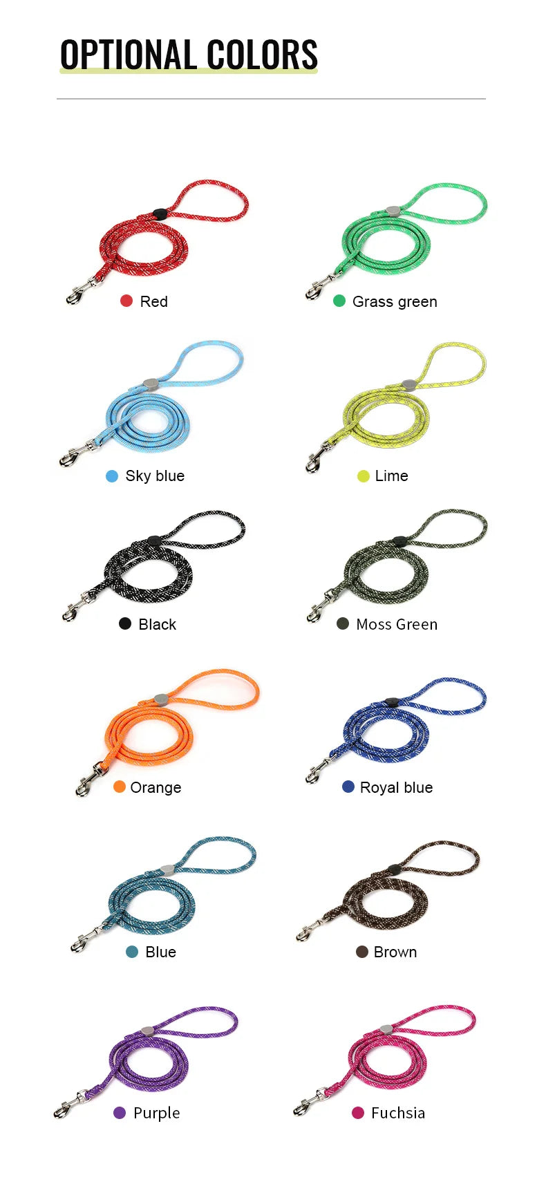 Truelove Fashion Nylon Rope Dog Leash for Small Pets-My Little Pet