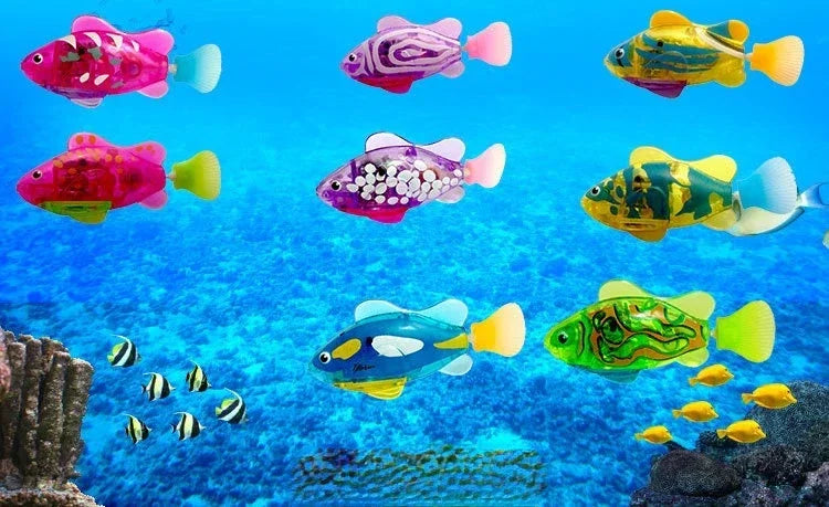 Interactive LED Swimming Robot Fish Toy for Cats-My Little Pet