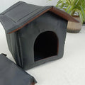 Waterproof Foldable Outdoor Cat House with Warm Pet Bed-My Little Pet