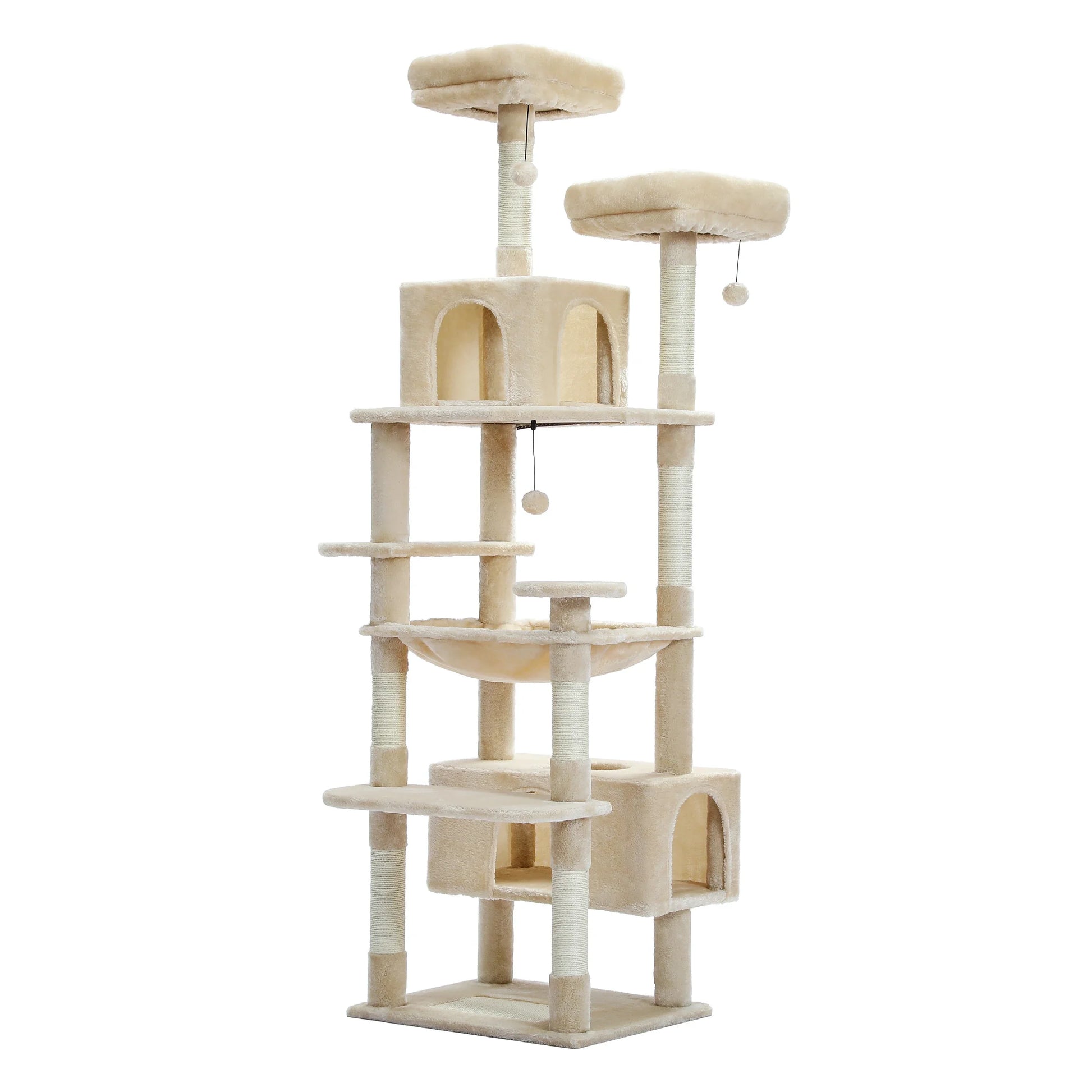 Multi-Level Cat Tree with Scratching Posts and Condos-My Little Pet