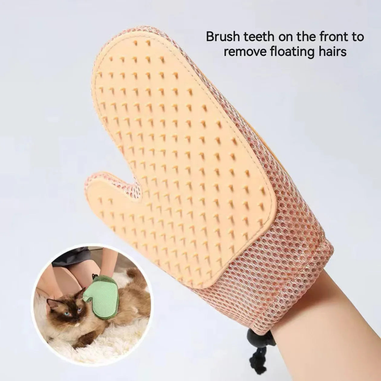 Pet Grooming Glove – Double-Sided Deshedding Mitt for Cats and Dogs-My Little Pet