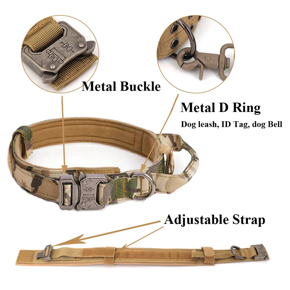 Tactical Dog Harness and Leash Set for All Dog Sizes-My Little Pet