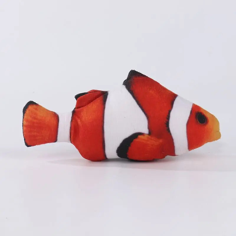 Interactive 3D Fish-Shaped Cat Toy with Catnip-My Little Pet