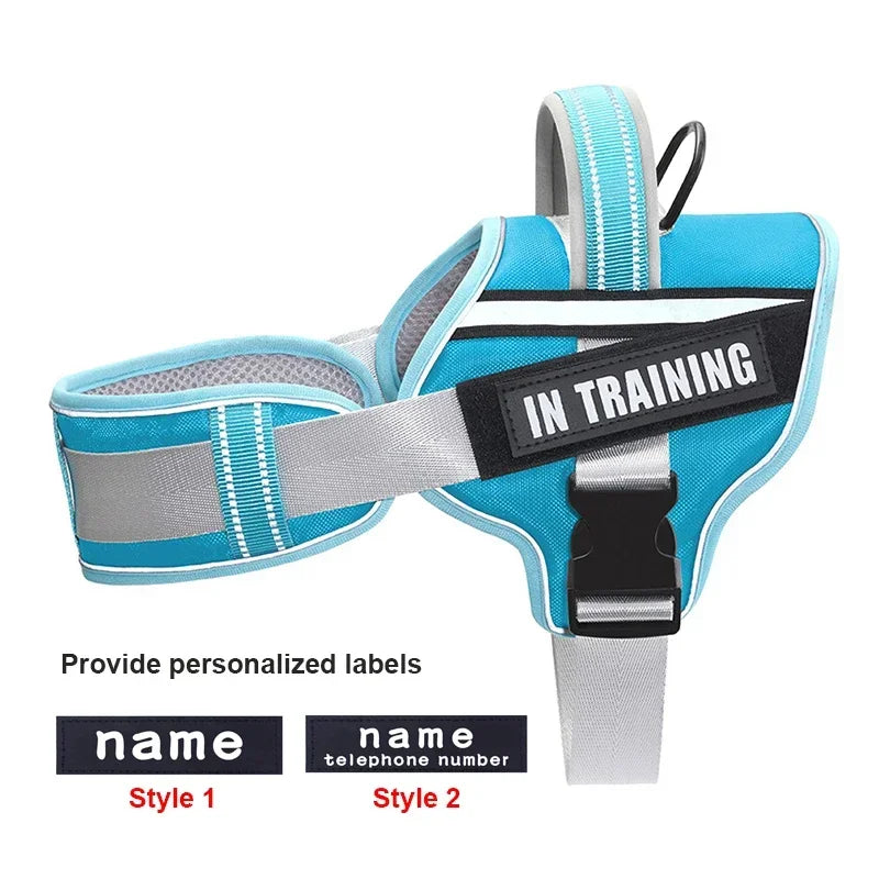 KOMMILIFE Adjustable Dog Harness with Reflective and Breathable Design-My Little Pet