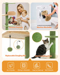 Floor-to-Ceiling Cat Tree - 228-274cm Tall Cat Climbing Tower-My Little Pet