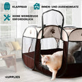 Foldable Pet Playpen - Waterproof Dog and Cat Enclosure with Easy Access Door-My Little Pet