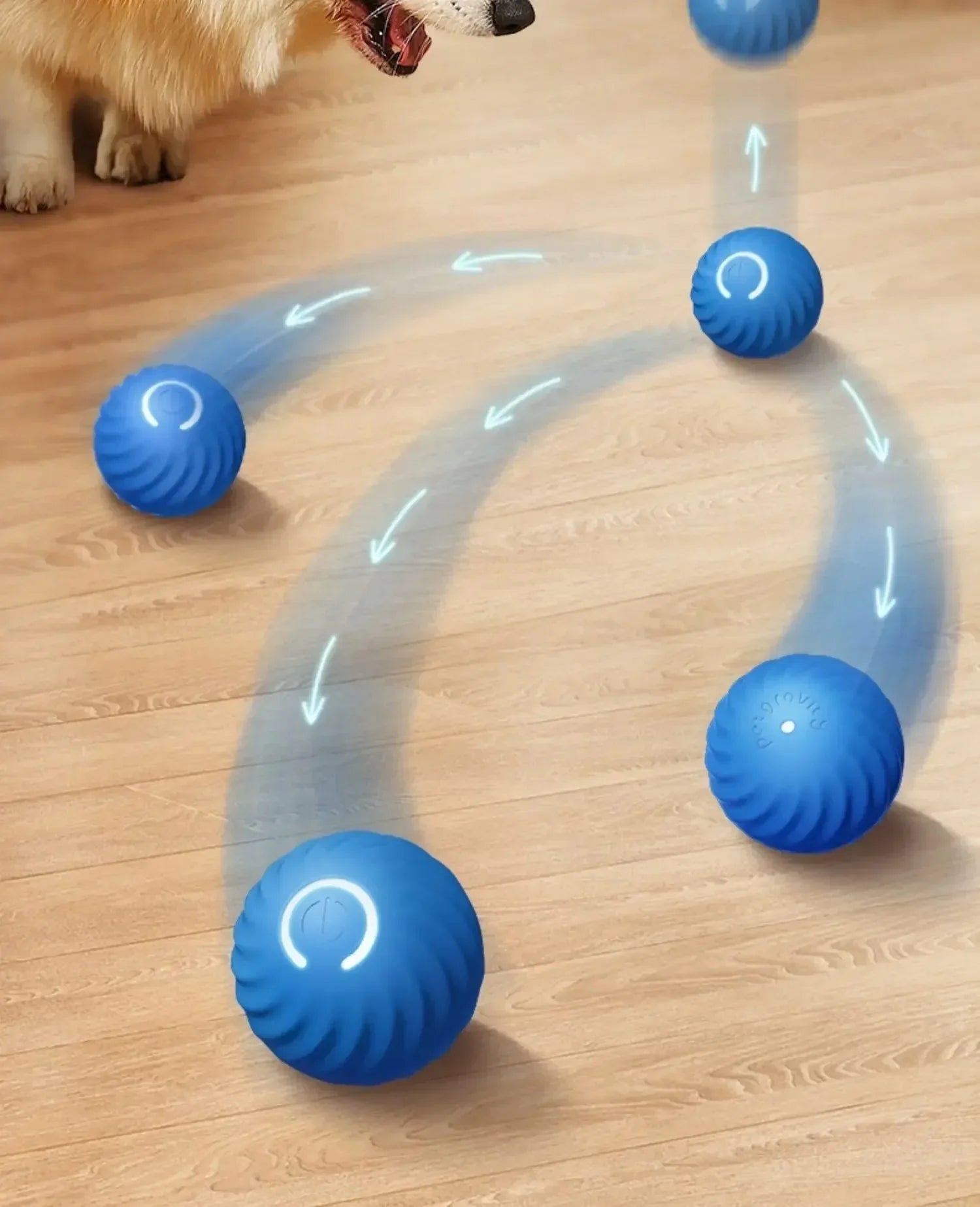 Smart Dog Toy Ball - Automatic Electronic Interactive Training Pet Toy, Gravitational Moving Ball, Rechargeable Active Rolling Ball-My Little Pet