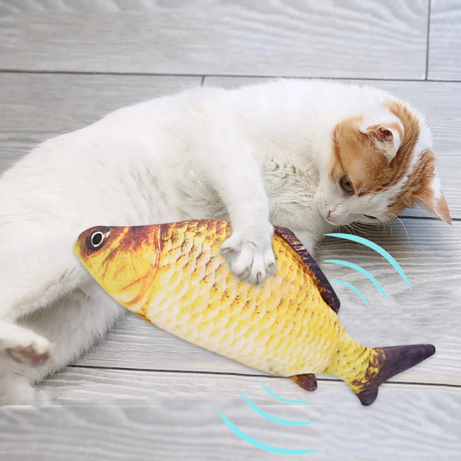 Interactive Electric Floppy Fish Cat Toy with USB Charging-My Little Pet