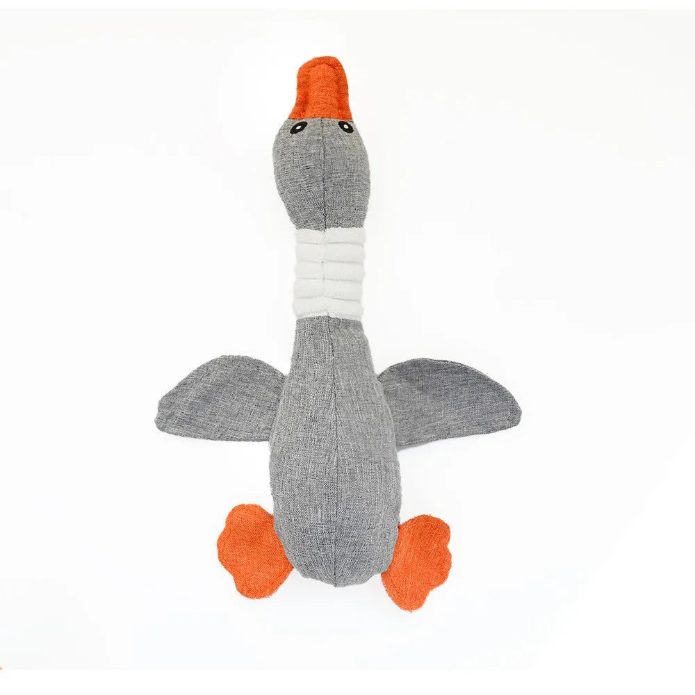 Pet Plush Geese Toy with Sound - Durable and Bite-Resistant for Teeth Cleaning-My Little Pet