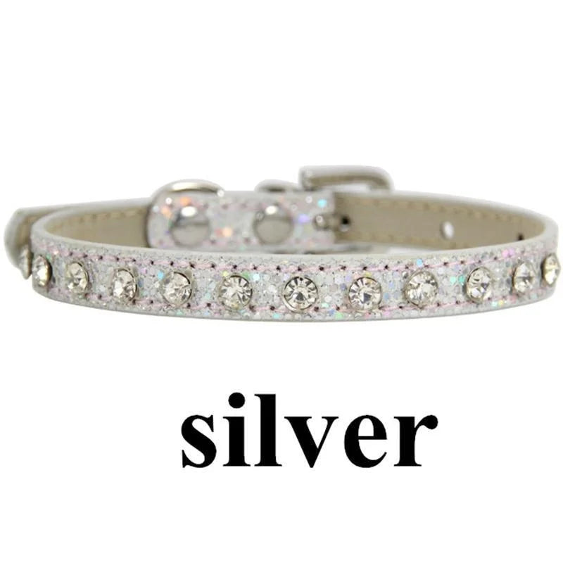 Elegant Rhinestone Pet Collar for Cats and Dogs-My Little Pet