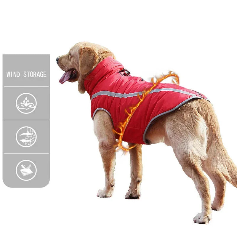 Reflective Waterproof Winter Dog Jacket for Large Breeds-My Little Pet