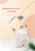 Interactive Feather Teaser Cat Toy with Bell and Suction Cup-My Little Pet